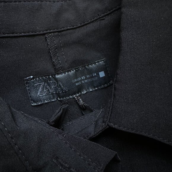 ZARA Double Layer Short Sleeve Shirt - Picture 7 of 8